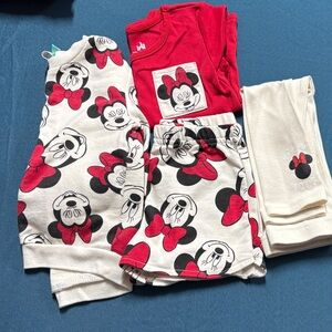 Disney Minnie Mouse Red and Cream 4pc set